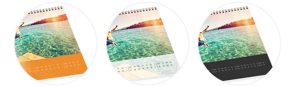 Mude a cor do texto, fundo, dos feríados e domingos