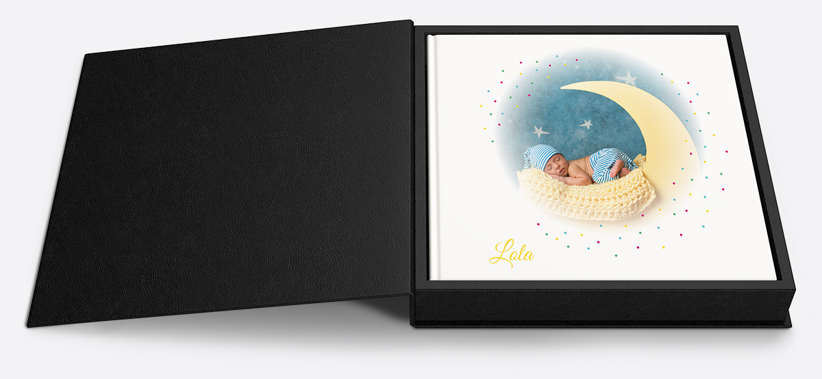 Caixa para oferta de álbuns digitais